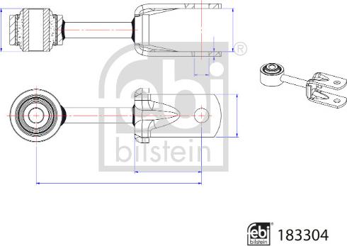 FEBI Bilstein 183304 - Тяга / стійка, стабілізатор autozip.com.ua
