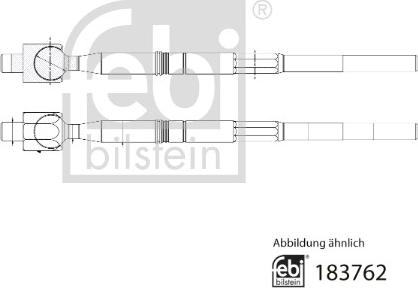 Febi Bilstein 183762 - Осьовий шарнір, рульова тяга autozip.com.ua