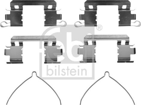 Febi Bilstein 182464 - Комплектуючі, колодки дискового гальма autozip.com.ua