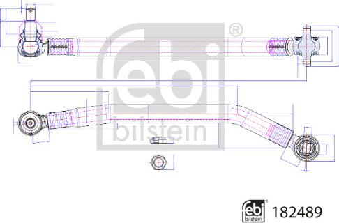 FEBI Bilstein 182489 - Важіль незалежної підвіски колеса autozip.com.ua