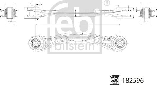 FEBI Bilstein 182596 - Важіль незалежної підвіски колеса autozip.com.ua