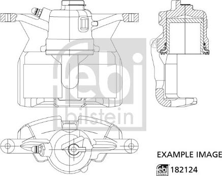 Febi Bilstein 182124 - Гальмівний супорт autozip.com.ua