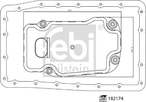 Febi Bilstein 182174 - Гідрофільтри, автоматична коробка передач autozip.com.ua