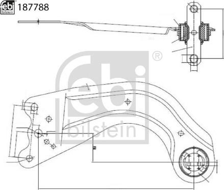 Febi Bilstein 187788 - Важіль незалежної підвіски колеса autozip.com.ua