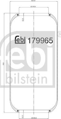 Febi Bilstein 179965 - Кожух пневматичної ресори autozip.com.ua