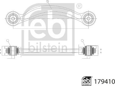 Febi Bilstein 179410 - Важіль незалежної підвіски колеса autozip.com.ua