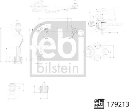 Febi Bilstein 179213 - Важіль незалежної підвіски колеса autozip.com.ua