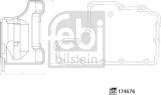 Febi Bilstein 174676 - Гідрофільтри, автоматична коробка передач autozip.com.ua