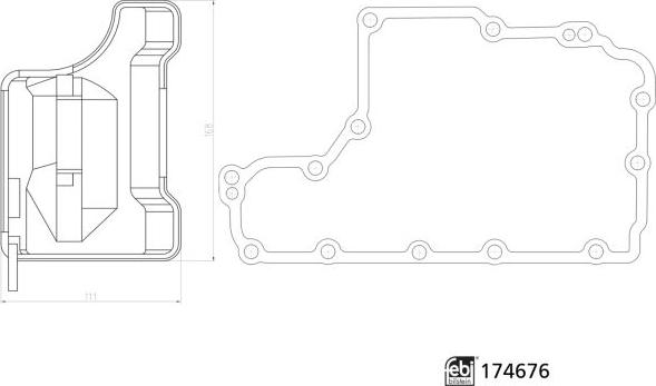 FEBI Bilstein 174676 - Гідрофільтри, автоматична коробка передач autozip.com.ua