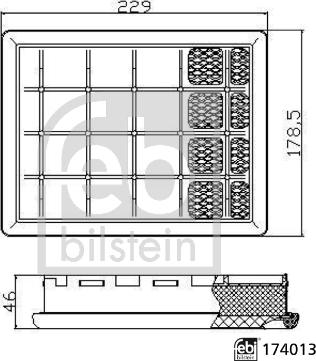 FEBI Bilstein 174013 - Фільтр, система вентиляції картера autozip.com.ua