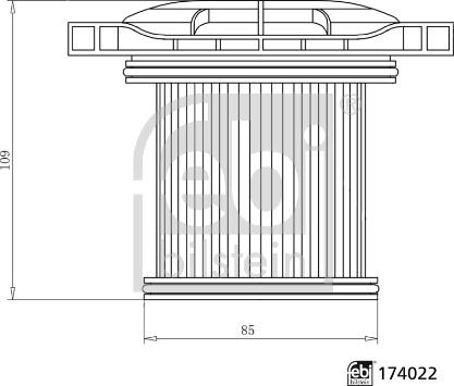 FEBI Bilstein 174022 - Масляний фільтр, ретардер autozip.com.ua