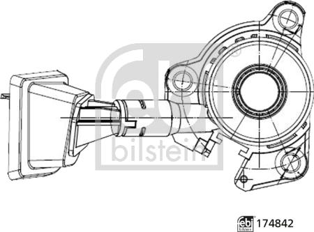 Febi Bilstein 174842 - Центральний вимикач, система зчеплення autozip.com.ua