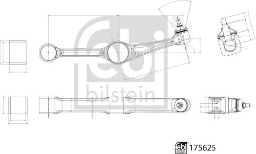 FEBI Bilstein 175625 - Важіль незалежної підвіски колеса autozip.com.ua