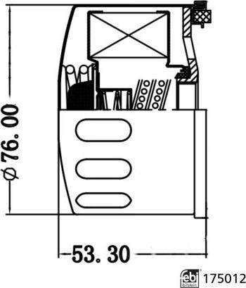 FEBI Bilstein 175012 - Масляний фільтр autozip.com.ua