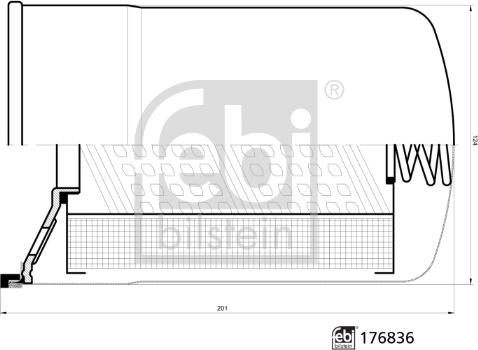 Febi Bilstein 176836 - Фільтр, Гідравлічна система приводу робочого устаткування autozip.com.ua