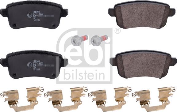 Febi Bilstein 178904 - Гальмівні колодки, дискові гальма autozip.com.ua