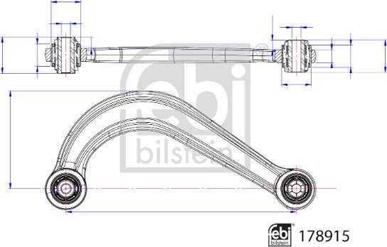 Febi Bilstein 178915 - Важіль незалежної підвіски колеса autozip.com.ua