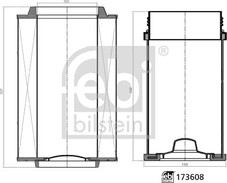 Febi Bilstein 173608 - Комплект фільтра вздушного autozip.com.ua