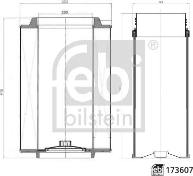 Febi Bilstein 173607 - Комплект фільтра вздушного autozip.com.ua