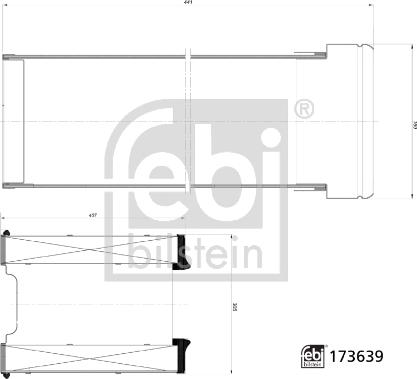 Febi Bilstein 173639 - Комплект фільтра вздушного autozip.com.ua