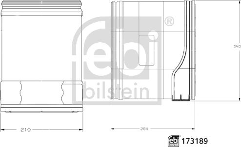 FEBI Bilstein 173189 - Повітряний фільтр autozip.com.ua