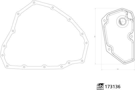 FEBI Bilstein 173136 - Гідрофільтри, автоматична коробка передач autozip.com.ua