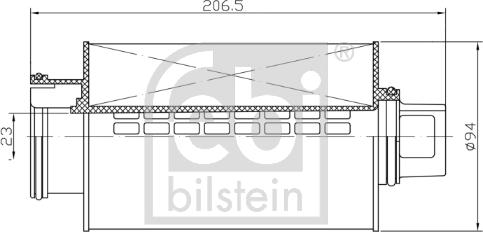 Febi Bilstein 172620 - Фільтр, система вентиляції картера autozip.com.ua