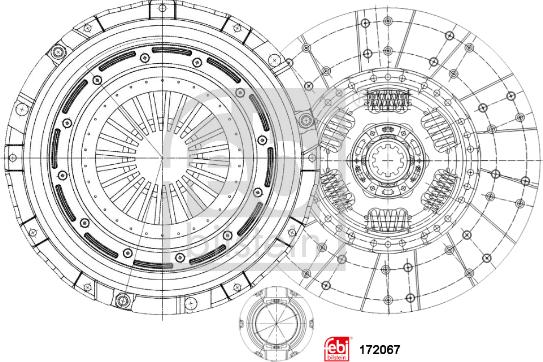 Febi Bilstein 172067 - Комплект зчеплення autozip.com.ua