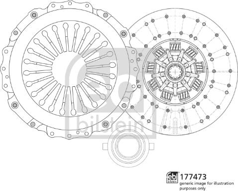 Febi Bilstein 177473 - Комплект зчеплення autozip.com.ua