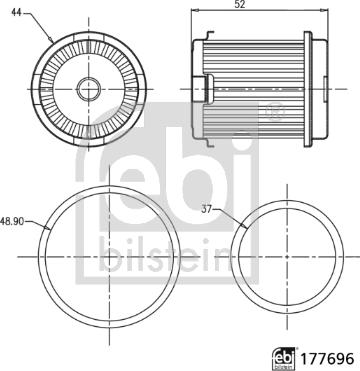 FEBI Bilstein 177696 - Гідрофільтри, автоматична коробка передач autozip.com.ua