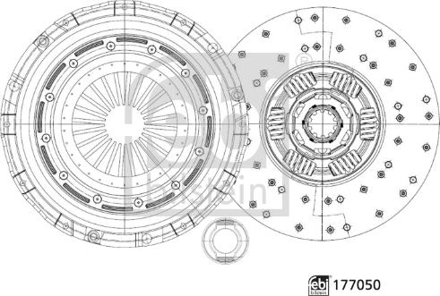 Febi Bilstein 177050 - Комплект зчеплення autozip.com.ua