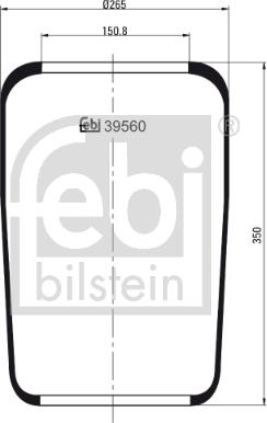 Febi Bilstein 39560 - Кожух пневматичної ресори autozip.com.ua