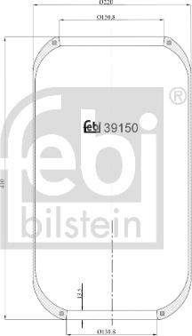 Febi Bilstein 39150 - Кожух пневматичної ресори autozip.com.ua