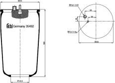 FEBI Bilstein 35492 - Кожух пневматичної ресори autozip.com.ua