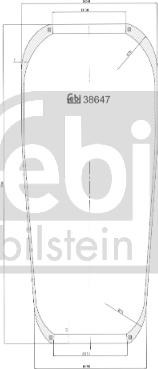 FEBI Bilstein 38647 - Кожух пневматичної ресори autozip.com.ua