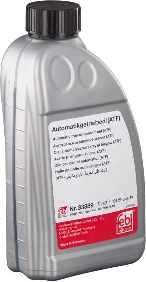 FEBI Bilstein 33889 - Масло автоматичної коробки передач autozip.com.ua