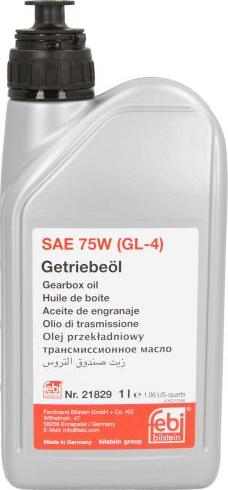 FEBI Bilstein 21829 - Трансмісійне масло autozip.com.ua