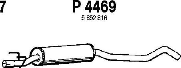 Fenno P4469 - Середній глушник вихлопних газів autozip.com.ua