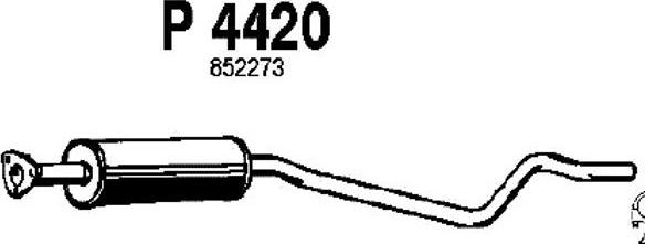 Fenno P4420 - Середній глушник вихлопних газів autozip.com.ua