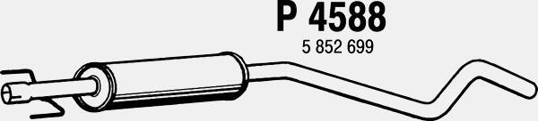 Fenno P4588 - Середній глушник вихлопних газів autozip.com.ua