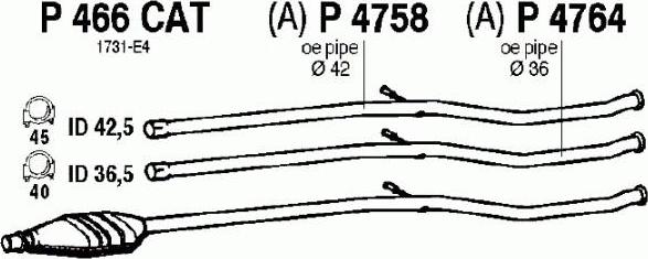 Fenno P466CAT - Каталізатор autozip.com.ua