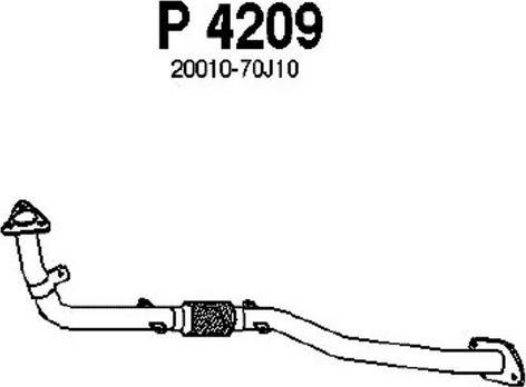 Fenno P4209 - Труба вихлопного газу autozip.com.ua