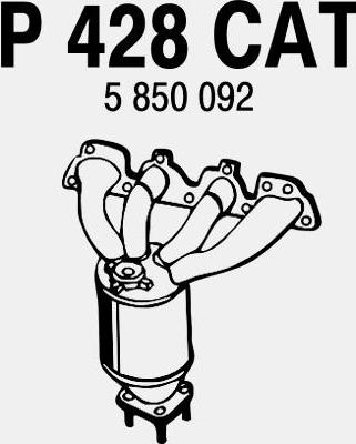 Fenno P428CAT - Каталізатор autozip.com.ua