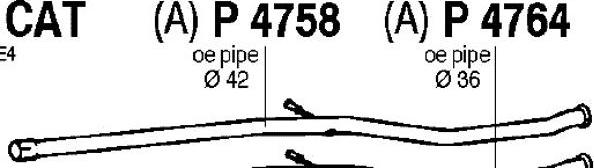 Fenno P4758 - Труба вихлопного газу autozip.com.ua