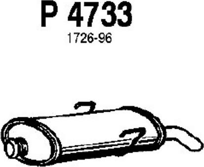 Fenno P4733 - Глушник вихлопних газів кінцевий autozip.com.ua