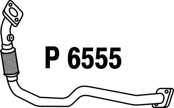 Fenno P6555 - Труба вихлопного газу autozip.com.ua