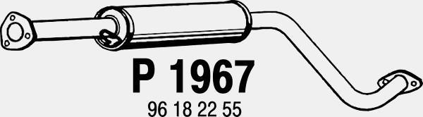 Fenno P1967 - Середній глушник вихлопних газів autozip.com.ua