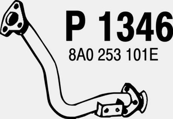Fenno P1346 - Труба вихлопного газу autozip.com.ua