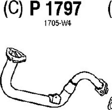 Fenno P1797 - Труба вихлопного газу autozip.com.ua