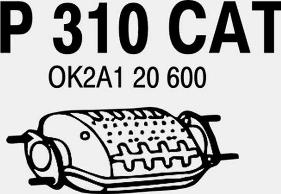 Fenno P310CAT - Каталізатор autozip.com.ua